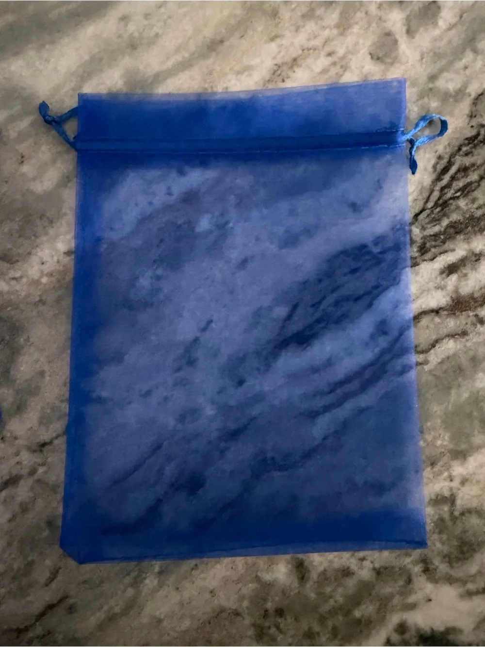 Blue Tablet Accessory Pouch - Protective Drawstring Sleeve
